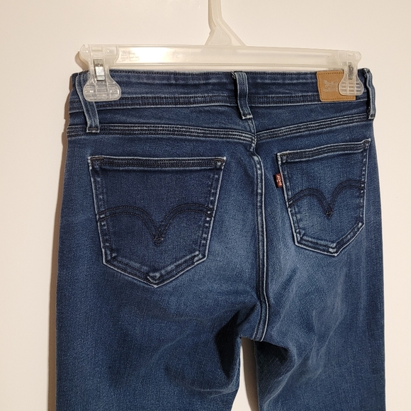 Levi's 529 Curvy Bootcut Jeans Dark Blue Wash Mid Rise Women's Size 8 Waist 29 - Picture 11 of 13